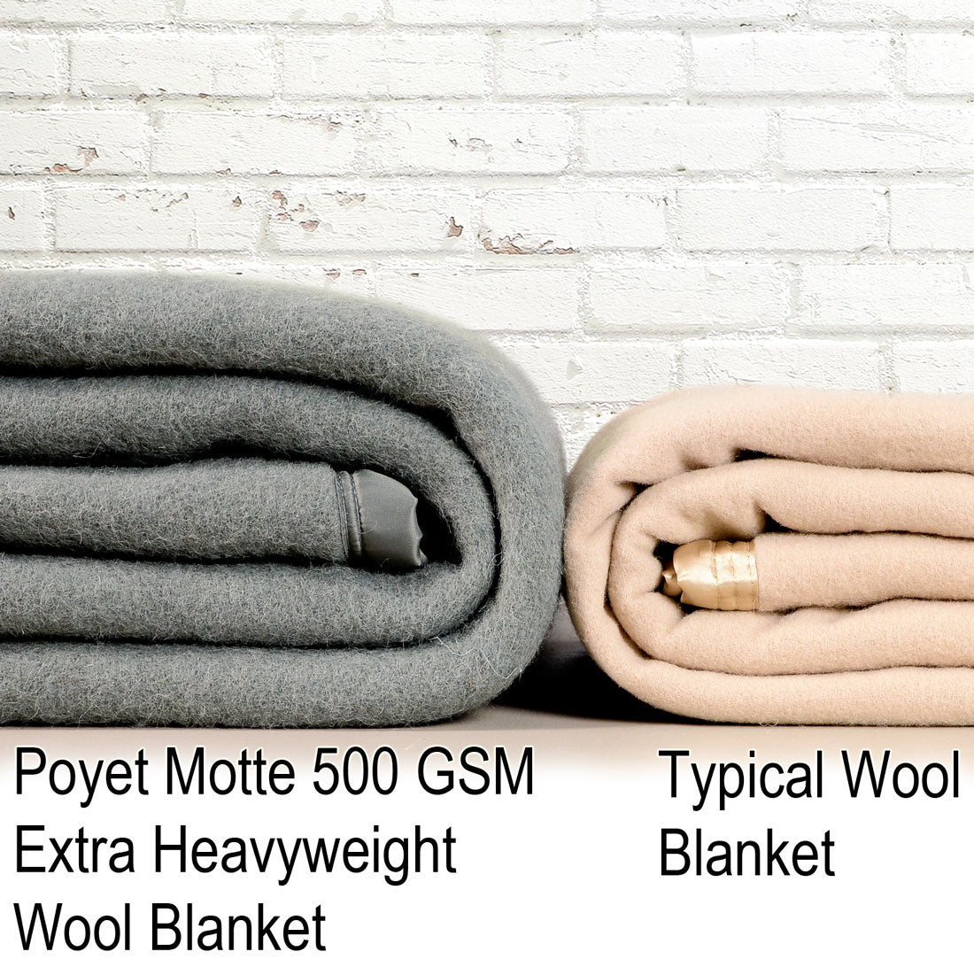 Poyet Motte Aubisque Reversible 500GSM Heavyweight 100 Wool