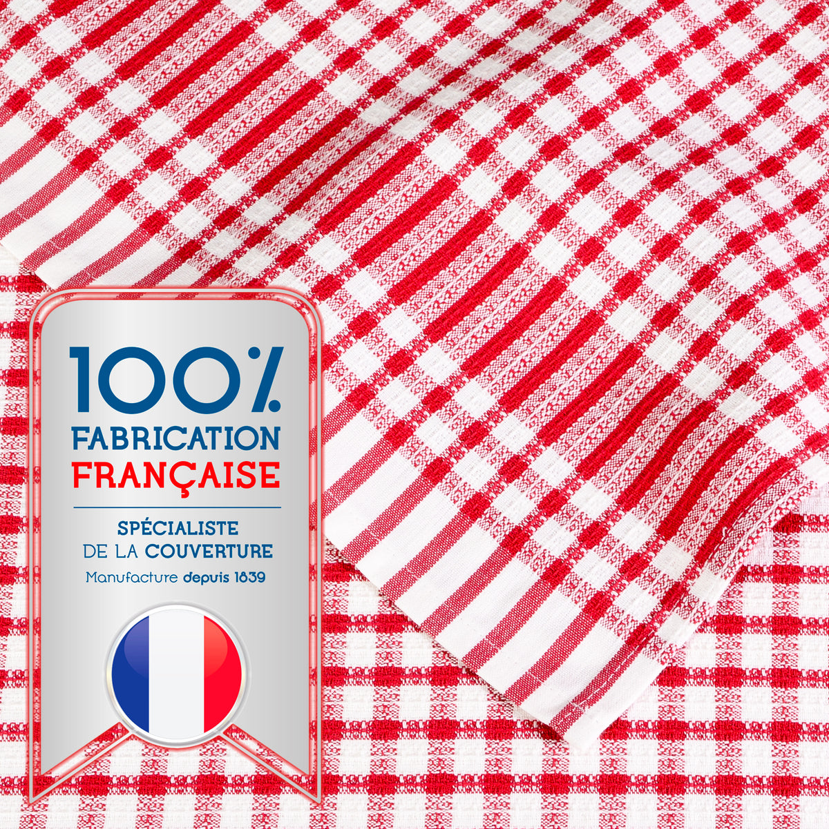 Poyet Motte Timex Professional Chefs Towels (Pack of 4) Red