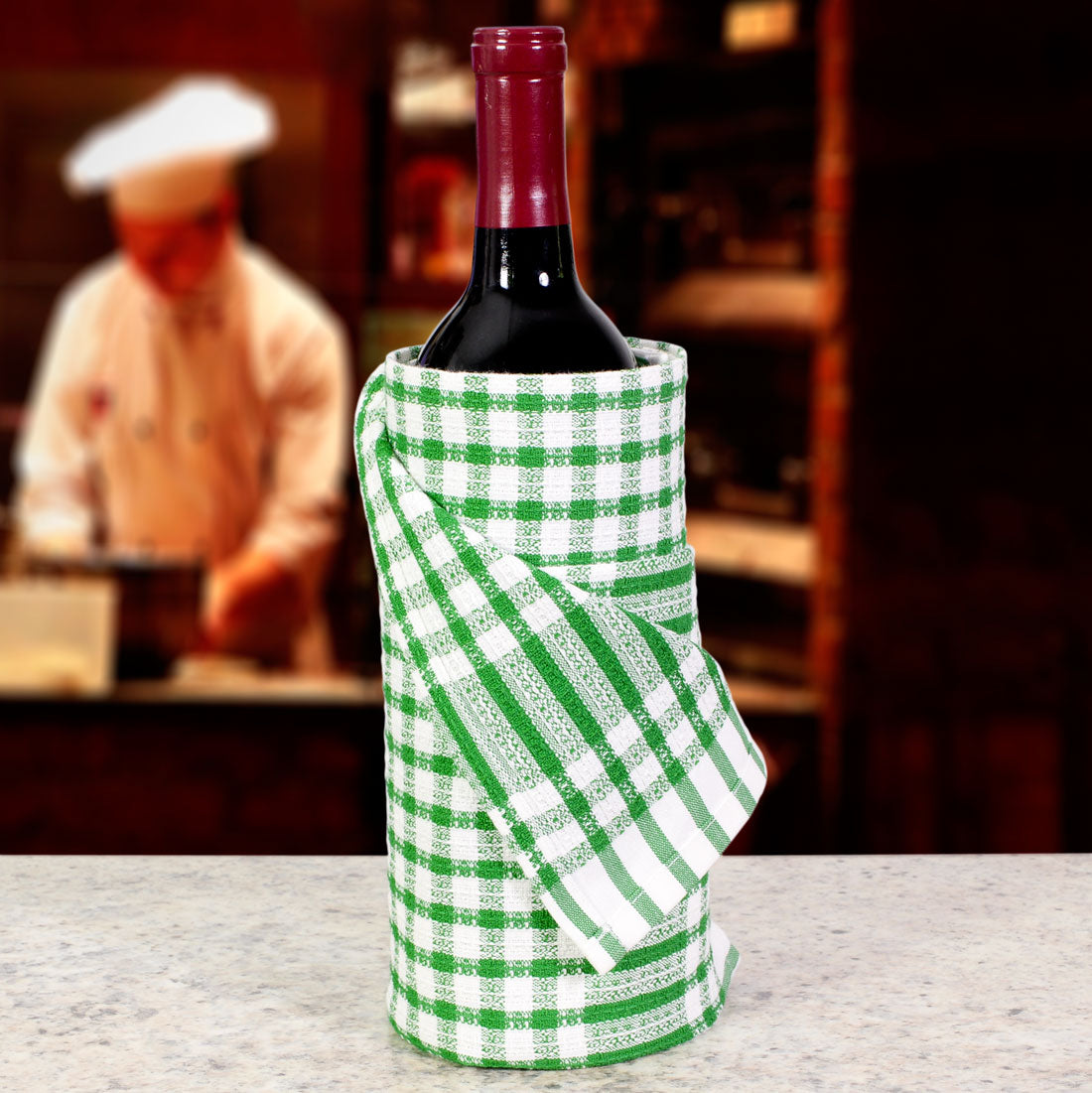 Poyet Motte Timex Professional Chefs Towels (Pack of 4) Green