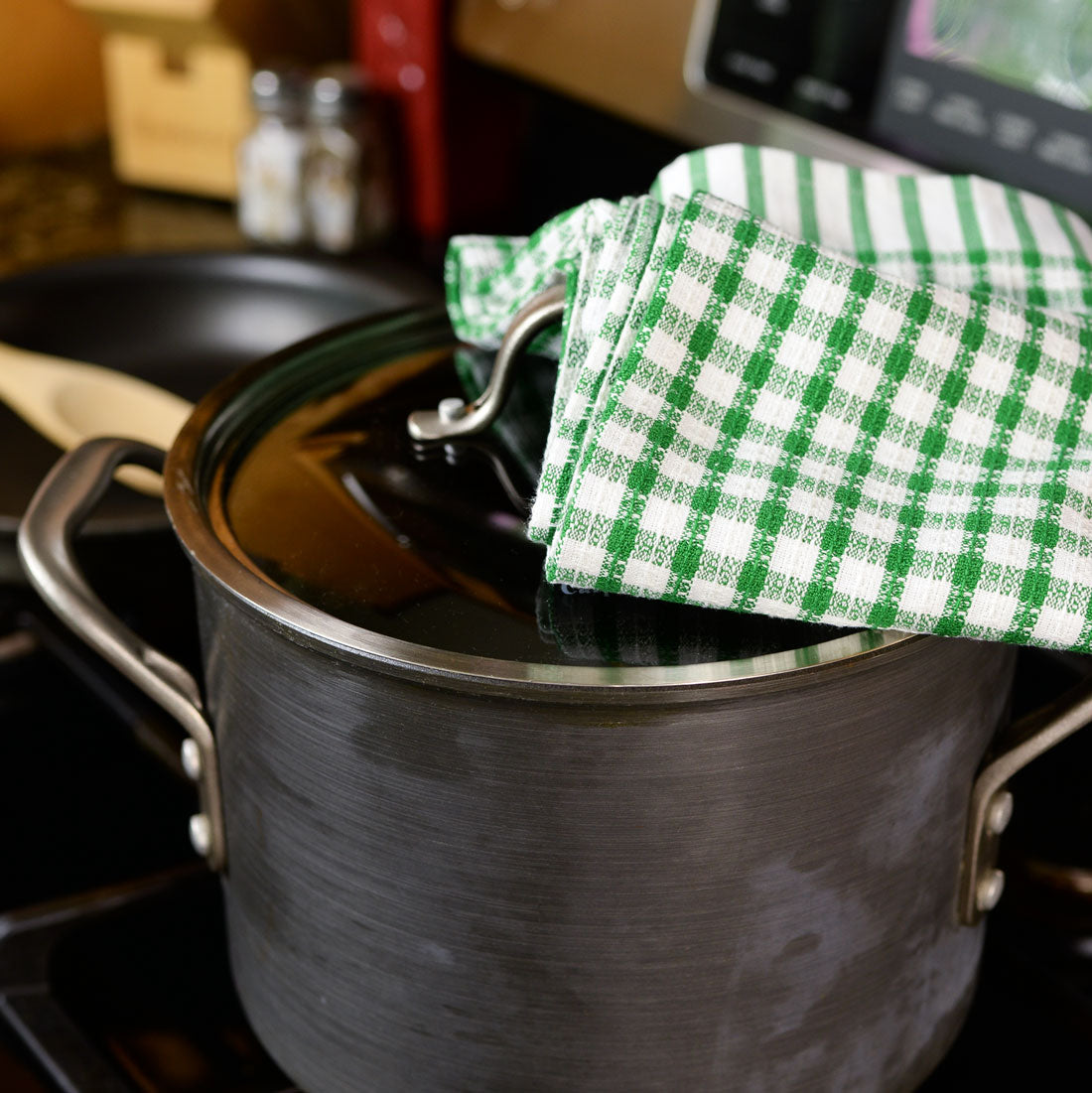 Poyet Motte Timex Professional Chefs Towels (Pack of 4) Green